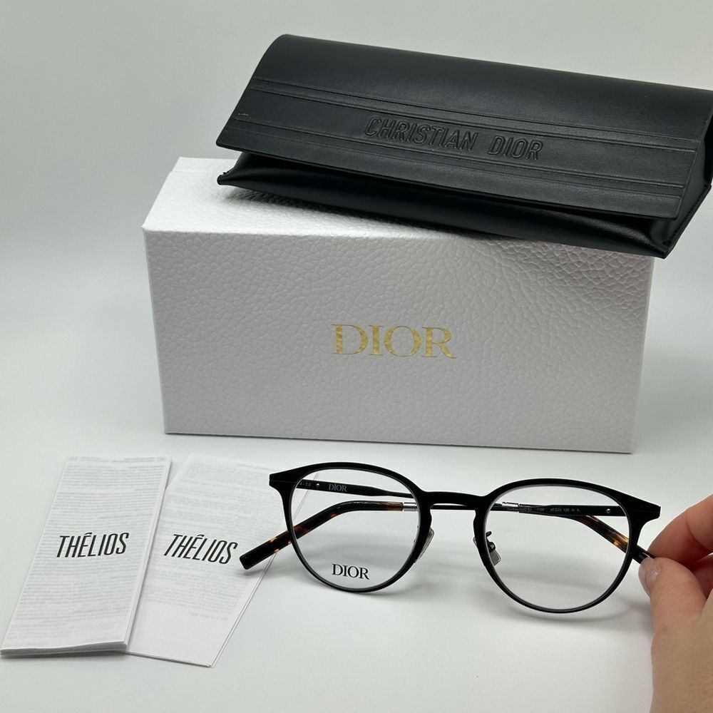 NEW Dior Eyeglasses Phantos DiorEssentialO RU 1100 DM50001U 097 Black Men - Picture 11 of 12
